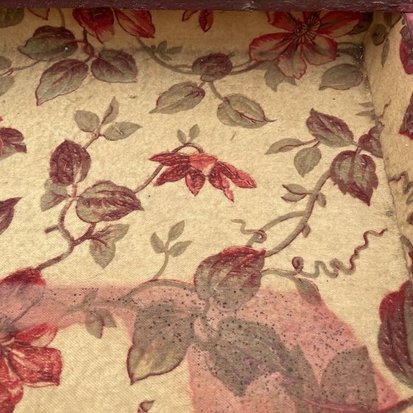 Antique - Vintage Wooden Letter Lap Desk Box Hand Painted Primitive Edwardian - Picture 14 of 16